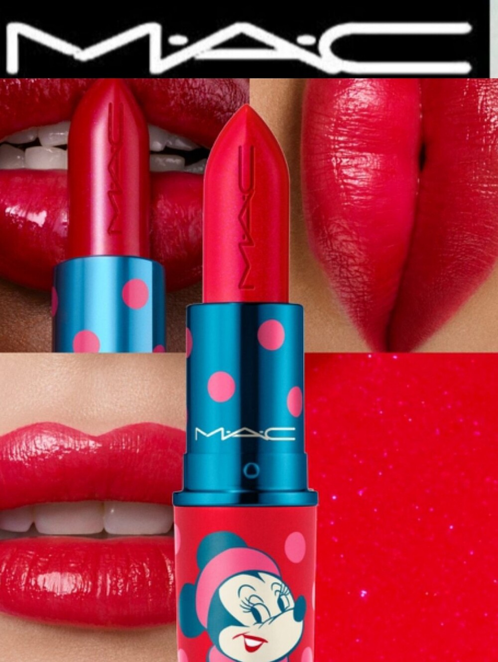 MAC Cosmetics Disney Minnie Mouse Lustreglass Lipstick